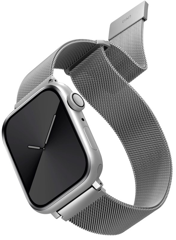 Ремінець Uniq Dante Mesh Steel Strap Sterling (Silver) для Apple Watch 44mm фото