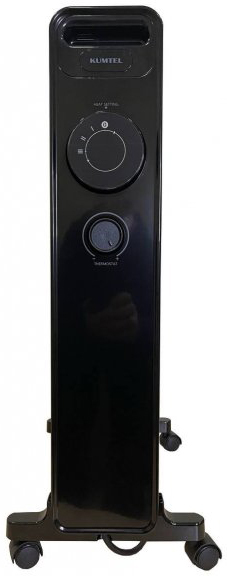 Электрический радиатор KUMTEL на 11 секций-черный (KUM-1230S_Black) фото