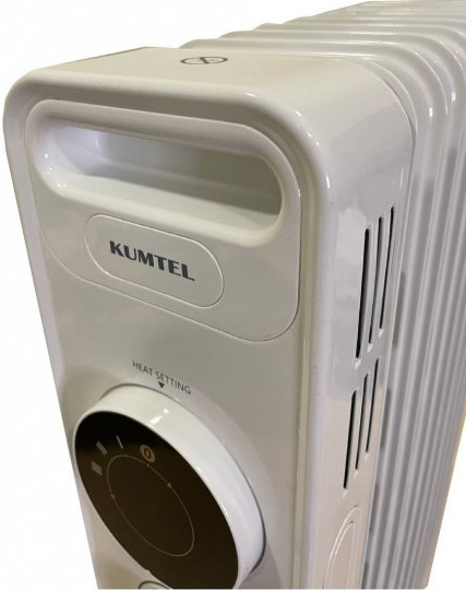 Електричний радіатор KUMTEL на 13 секцій-білий (KUM-1240S_White) фото