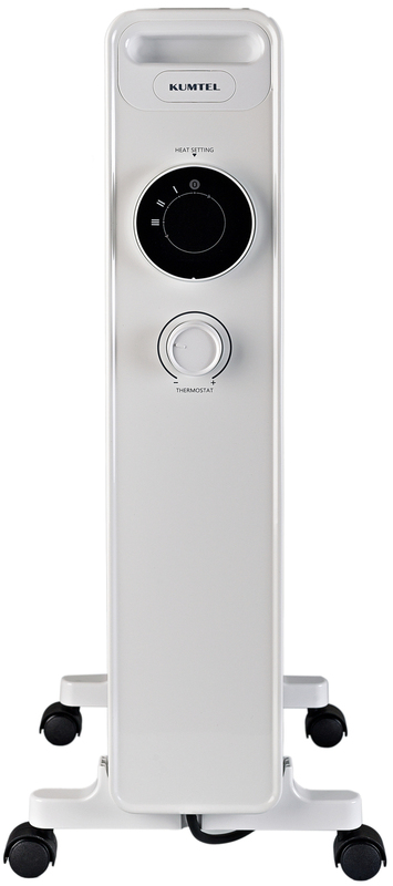 Електричний радіатор KUMTEL на 11 секцій-білий (KUM-1230S_White) - фото - №3