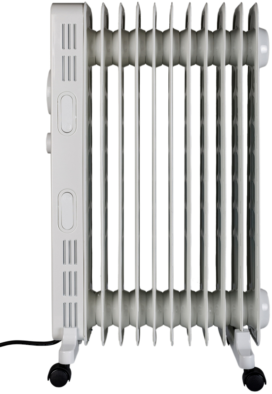 Електричний радіатор KUMTEL на 11 секцій-білий (KUM-1230S_White) - фото - №1