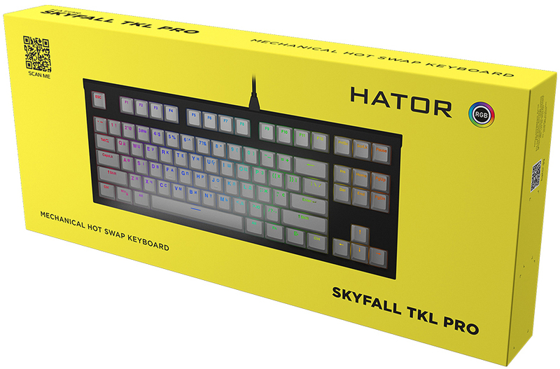Ігрова клавіатура HATOR Skyfall TKL PRO ENG/UKR/RUS (HTK-658) Lilac фото