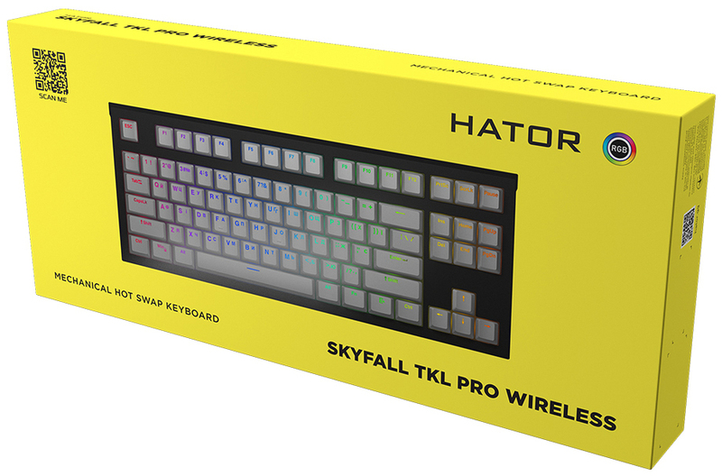 Игровая клавиатура HATOR Skyfall TKL PRO Wireless ENG/UKR/RUS (HTK-663) Black фото