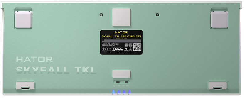 Ігрова клавіатура HATOR Skyfall TKL PRO Wireless ENG/UKR/RUS (HTK-664) White фото