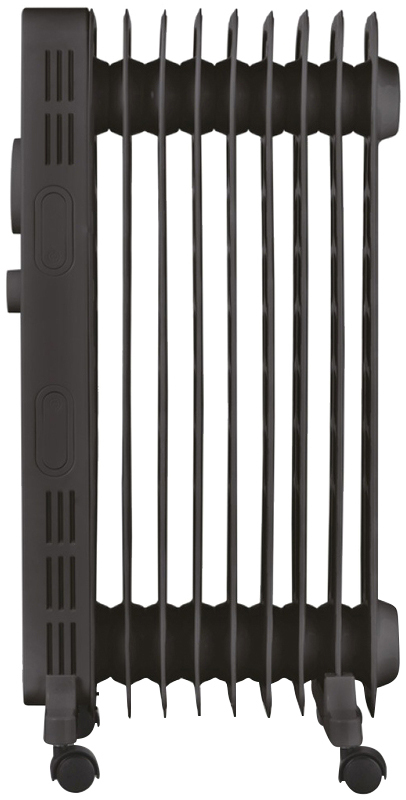 Електричний радіатор KUMTEL на 9 секцій-чорний (KUM-1225S_Black) фото
