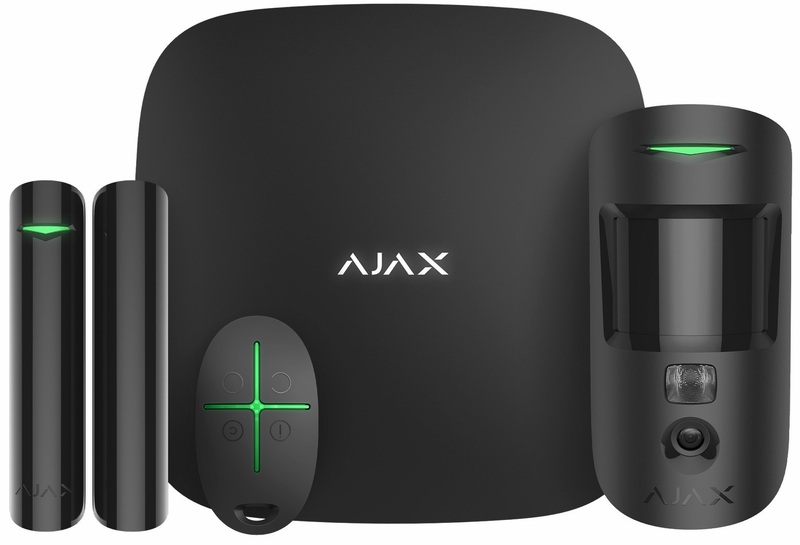 Комплект бездротової сигналізації Ajax StarterKit Cam Plus (Black) фото