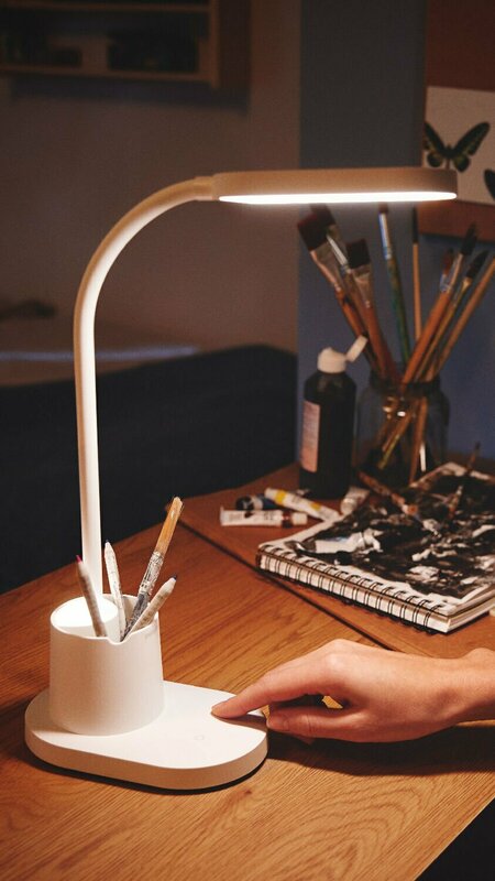 Настільна лампа Philips LED Reading Desk lamp Bucket (White) 7w, 3000/4000/5700K, 1800mAh фото