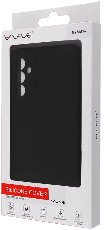 Чохол для Samsung M23/M13 WAVE Full Silicone Cover (Black) фото
