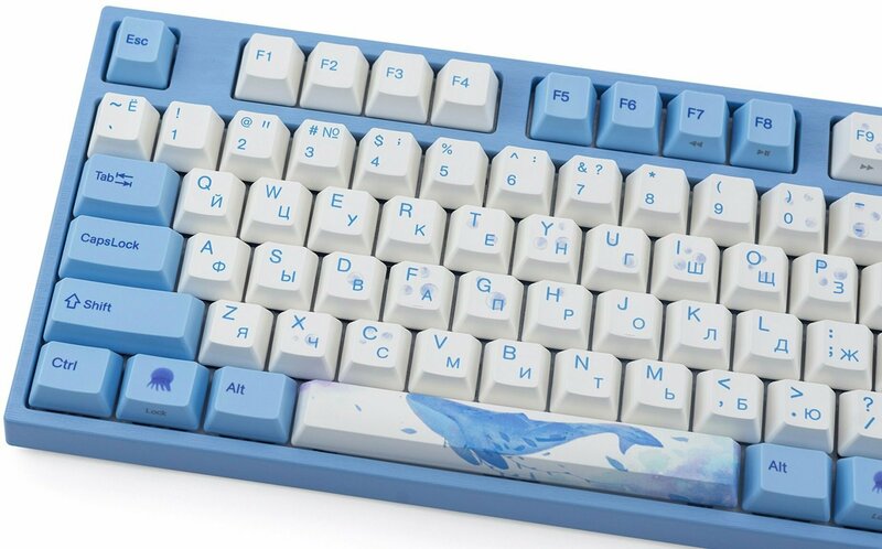 Клавіатура Varmilo VEA108 Sea Melody Cherry Mx Blue Multicolor (A26A038A1A1A06A033) фото