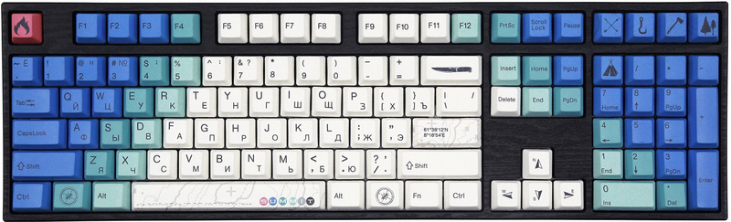 Клавіатура Varmilo VEA108 Summit R2 Cherry Mx Blue Multicolor (A26A022A1A1A06A007) - фото - №0
