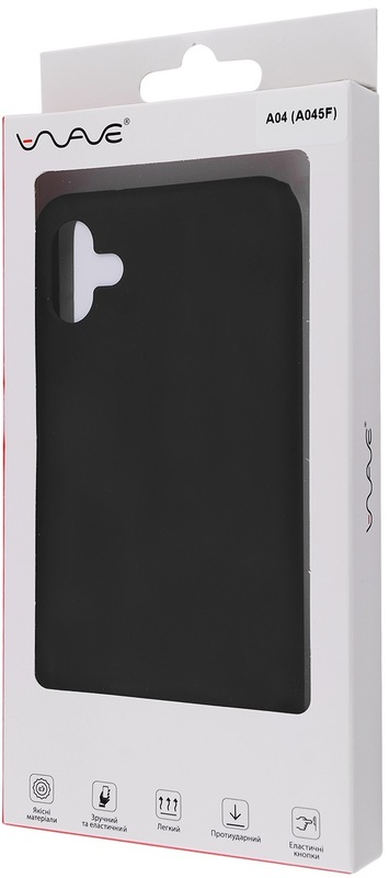 Чохол для Samsung A04 WAVE Matt (Black) фото