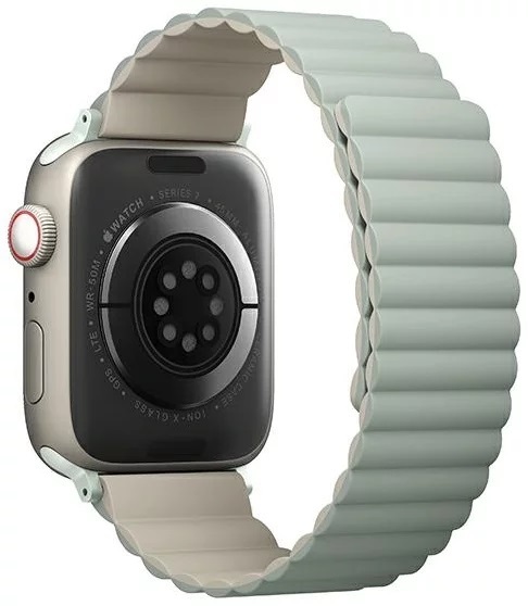 Ремінець Apple Watch Strap 41/40/38mm Sage Uniq Revix Reversible Magnetic Sage (Sage/Beige) фото