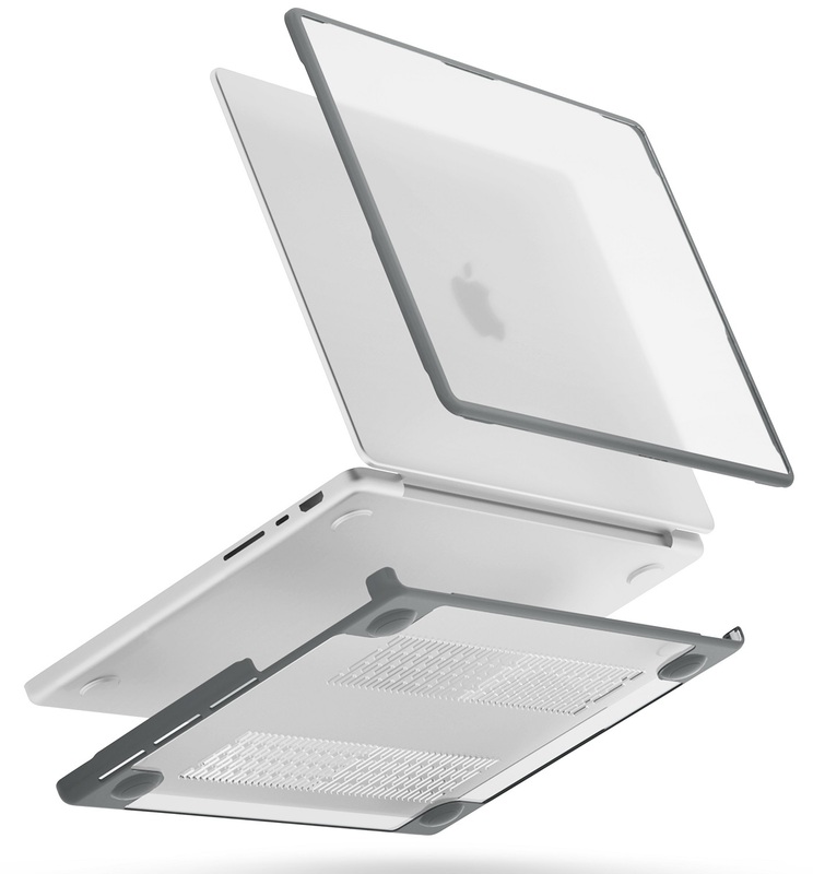 Накладка Uniq Venture Hybrid MacBook Pro 16 (2021) Case - Frost/Charcoal (Grey) фото