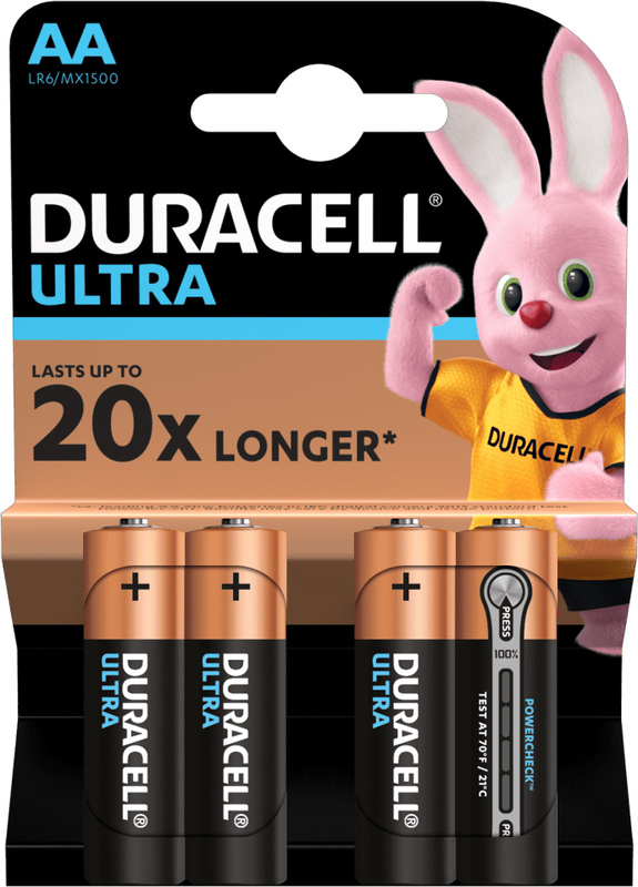Батарейки Duracell Ultra Power LR6 АА Блiстер фото