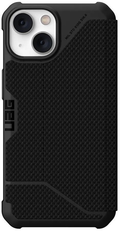 Чохол для iPhone 14 UAG Metropolis, (Kevlar Black) - фото - №0