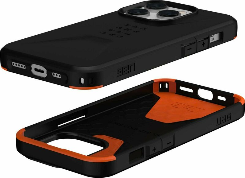 Чохол для iPhone 14 Pro UAG Civilian (Black) - фото - №6