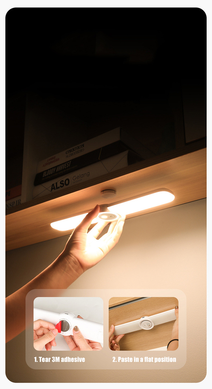 Сенсорний світильник з акумулятором Ruideas Under Cabinet Lighting 1600mAh фото