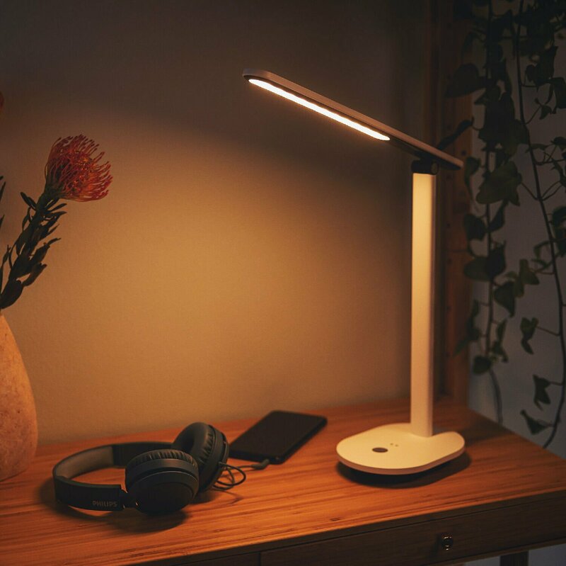 Лампа настільна акумуляторна Philips LED Reading Desk lamp Ivory (White) фото