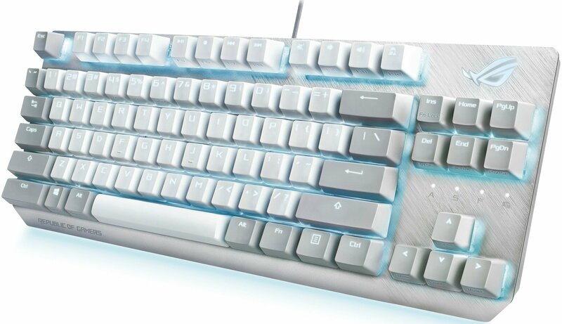 Клавіатура ігрова ASUS ROG Strix Scope NX Red TKL Moonlight EN (White) фото