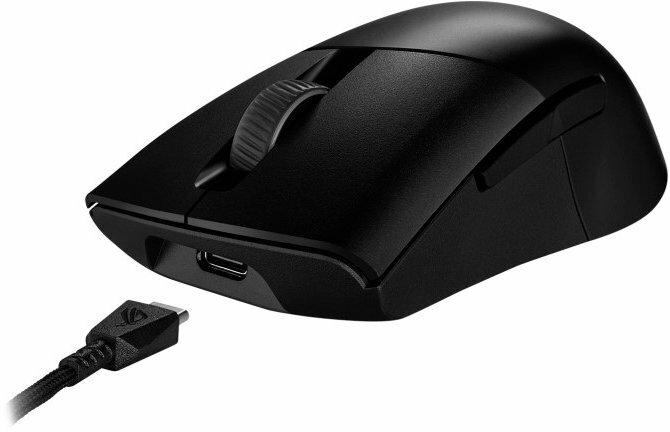 Миша ігрова ASUS ROG Keris WL Aimpoint (Black) 90MP02V0-BMUA00 - фото - №3
