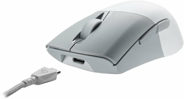 Миша ігрова ASUS ROG Keris WL Aimpoint (White) 90MP02V0-BMUA10 - фото - №4