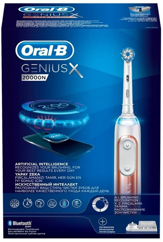 Електрична зубна щітка ORAL-B Genius X/D706.515.6X 20000N (Rose gold) тип 3757 (4210201251842) фото