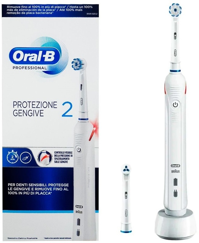 Електрична зубна щітка ORAL-B PRO2 2000 D 501.523.2 WH Тип 3757 (4210201238393) фото