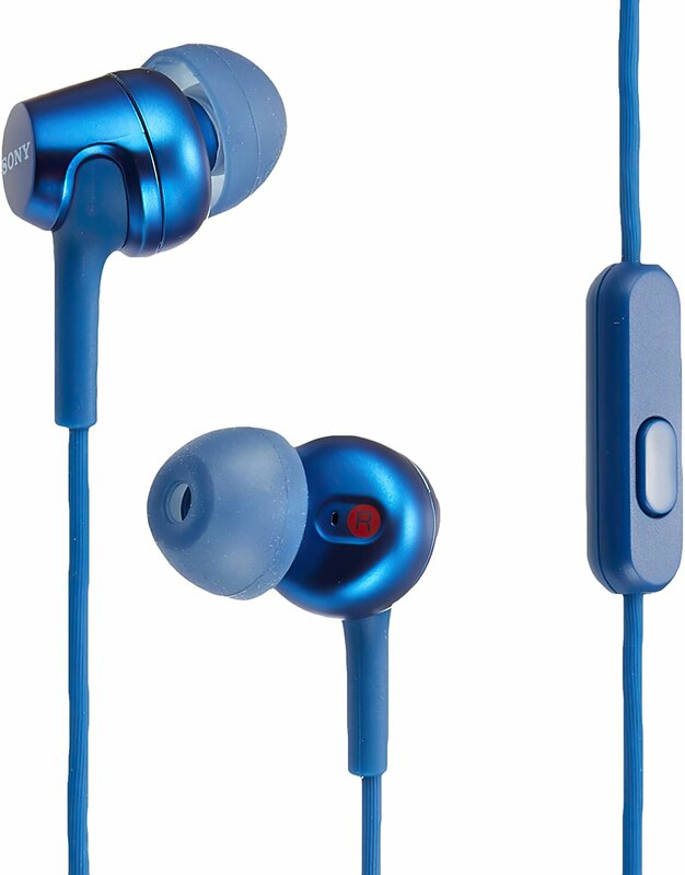 Навушники Sony MDR-EX255AP In-ear Mic (Blue) MDREX255APL.E фото