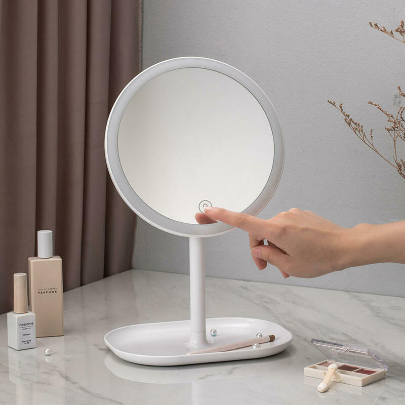 Дзеркало Jordan Judy Round Tray Makeup with magnifying mirror White NV543 фото