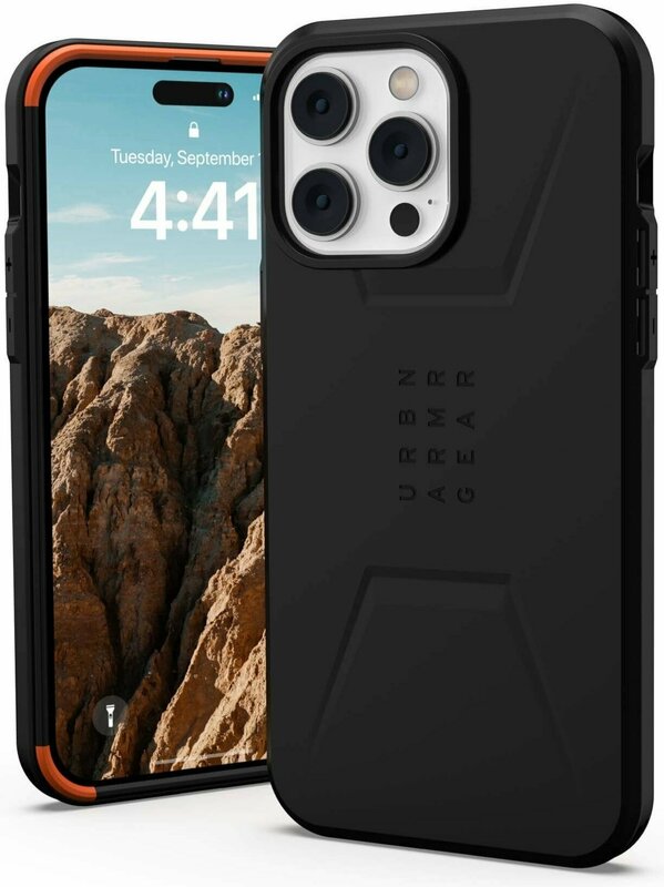 Чохол для iPhone 14 Pro Max UAG Civilian Magsafe (Black) - фото - №4