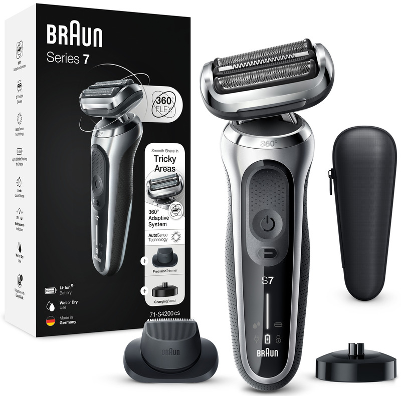 Електробритва BRAUN Series 7 71-S4200cs (Silver/Black) - фото - №2