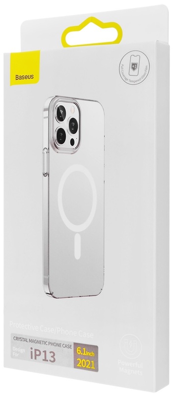 Чохол iPhone 13 Baseus Crystal Magnetic (Transparent) - фото - №3