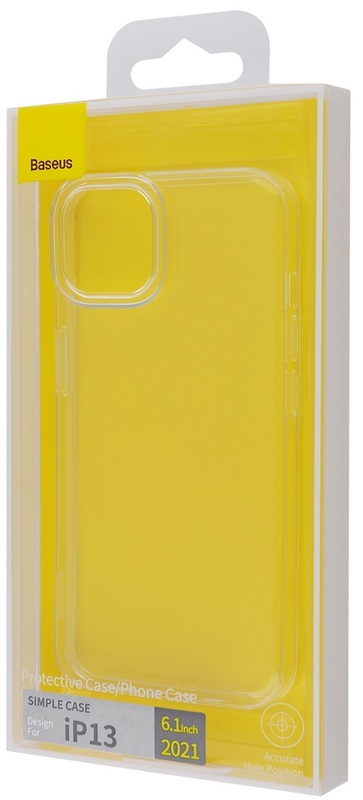Чохол iPhone 13 Baseus Simple (TPU) (Transparent) - фото - №3