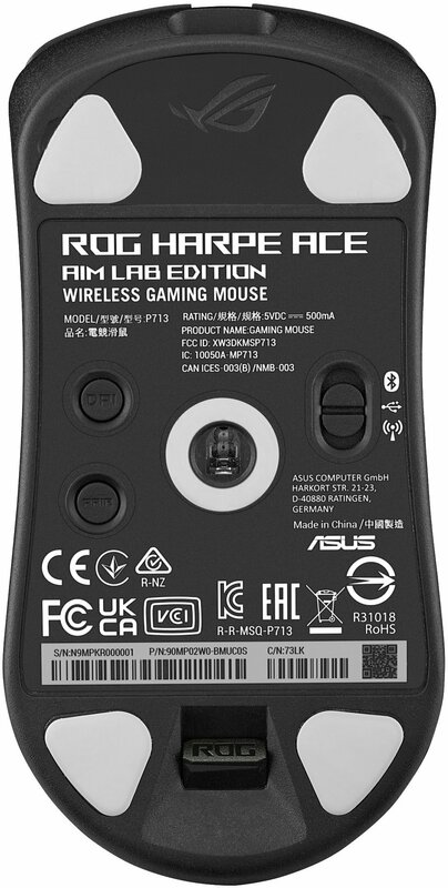 Миша ігрова ASUS ROG Harpe Ace Aim Lab Edition (90MP02W0-BMUA00) фото