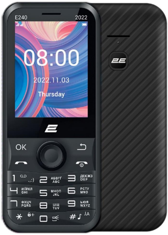 2E E240 Dual Sim 2022 Black (688130245159) фото