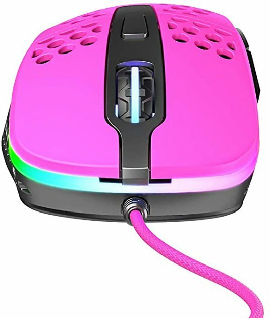 Ігрова комп'ютерна миша XTRFY M4 RGB (Pink) XG-M4-RGB-PINK фото