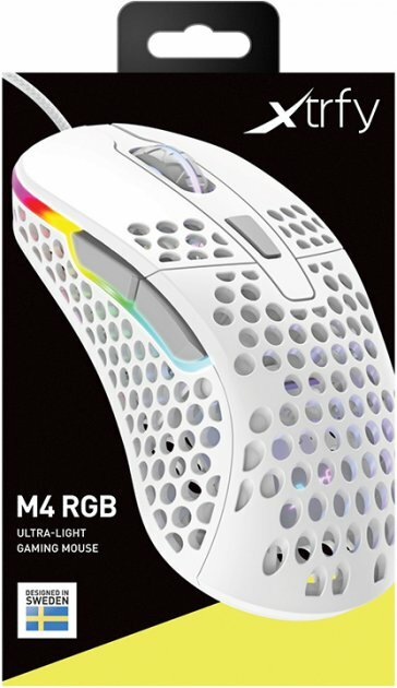 Игровая компьютерная мышь XTRFY M4 RGB (White) XG-M4-RGB-WHITE фото