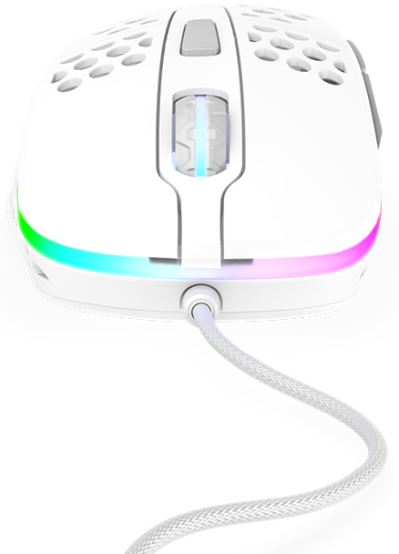 Ігрова комп'ютерна миша Xtrfy M4 RGB (White) XG-M4-RGB-WHITE - фото - №1