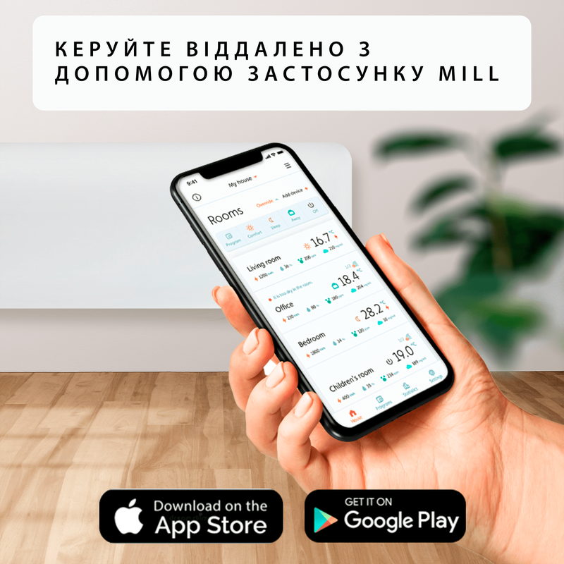 Панельний обігрівач Mill 1500W WiFi (PA1500WIFI3) - фото - №8
