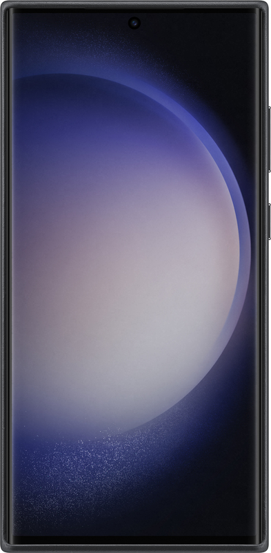 Чохол для Samsung S23 Ultra Leather Case (Black) фото
