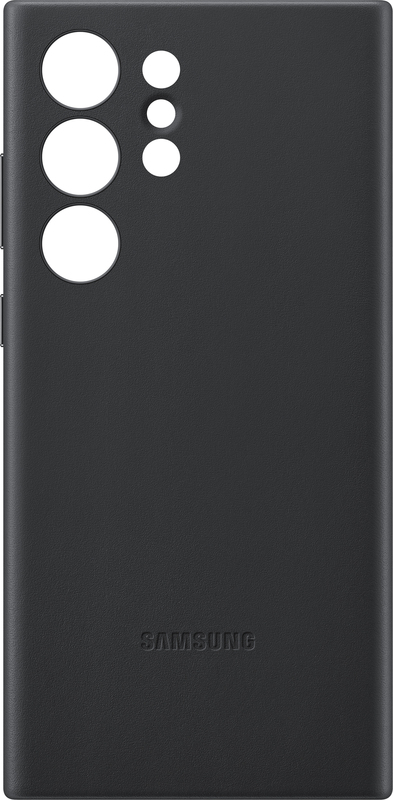 Чохол для Samsung S23 Ultra Leather Case (Black) фото