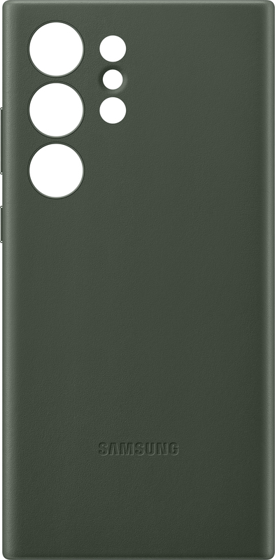 Чохол для Samsung S23 Ultra Leather Case (Green) фото