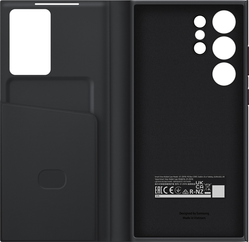 Чехол для Samsung s23 Ultra Smart View Wallet Case (Black) фото