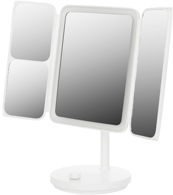 Дзеркало Jordan Judy LED Countertop Makeup Mirror-Folding White NV536 фото