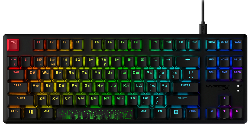 Ігрова клавіатура HyperX Alloy Origins PBT HX Red (639N7AA#ACB) фото