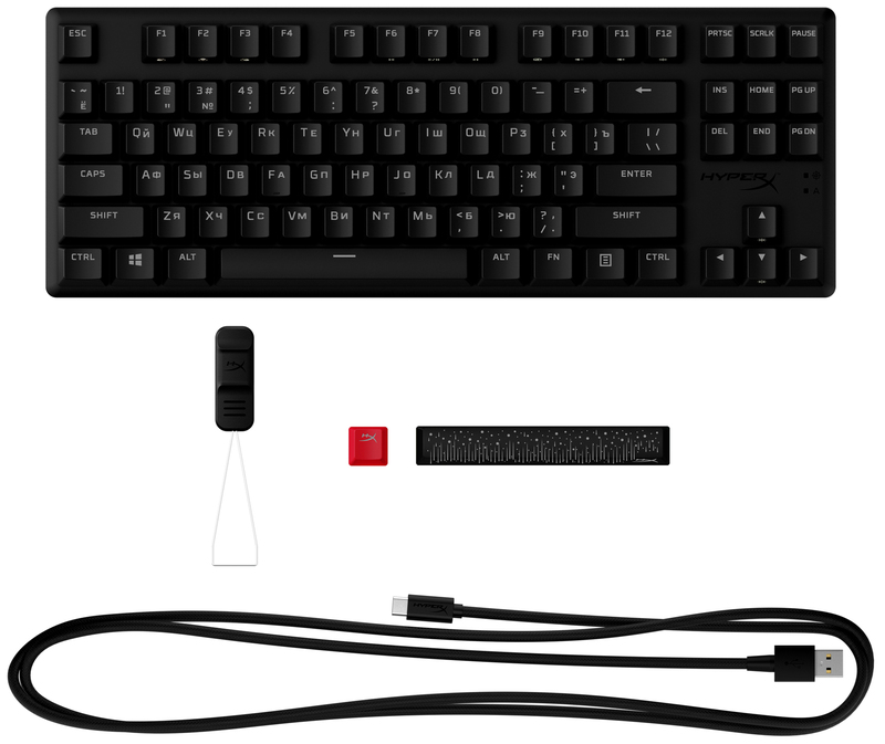 Ігрова клавіатура HyperX Alloy Origins PBT HX Red (639N7AA#ACB) фото