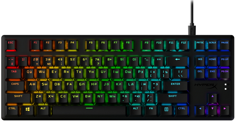 Игровая клавиатура HyperX Alloy Origins Core PBT HX Aqua (639N9AA