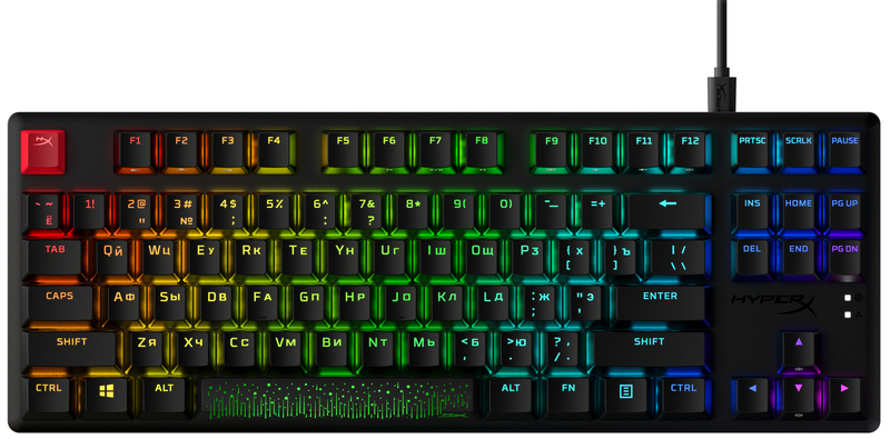 Ігрова клавіатура HyperX Alloy Origins Core PBT HX Aqua (639N9AA#ACB) фото
