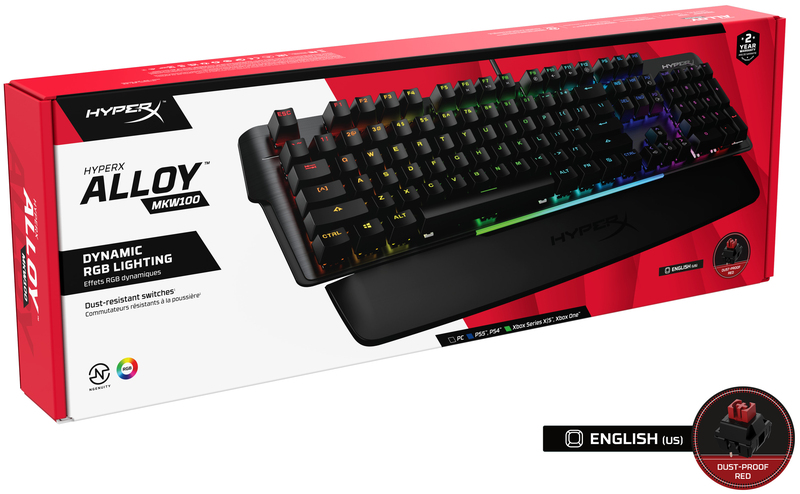 Ігрова клавіатура HyperX Alloy MKW100 - Mechanical Gaming Keyboard - Red (HKBM1-R-RU/G) фото