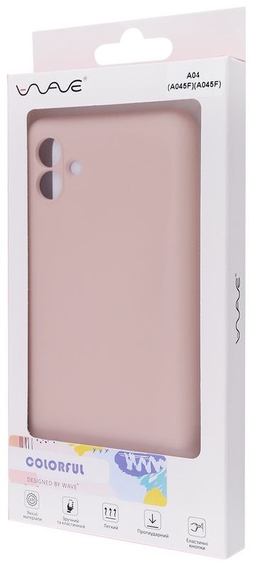 Чохол для Samsung A04 WAVE Colorful Case TPU (Pink Sand) фото